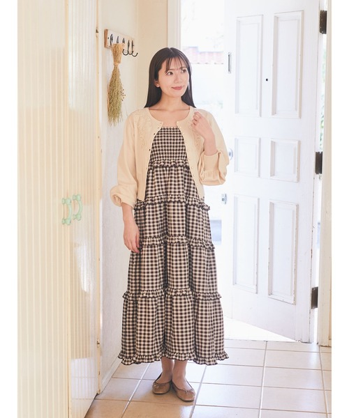 Areeam（アリーム）の「チェックシャーリングワンピース