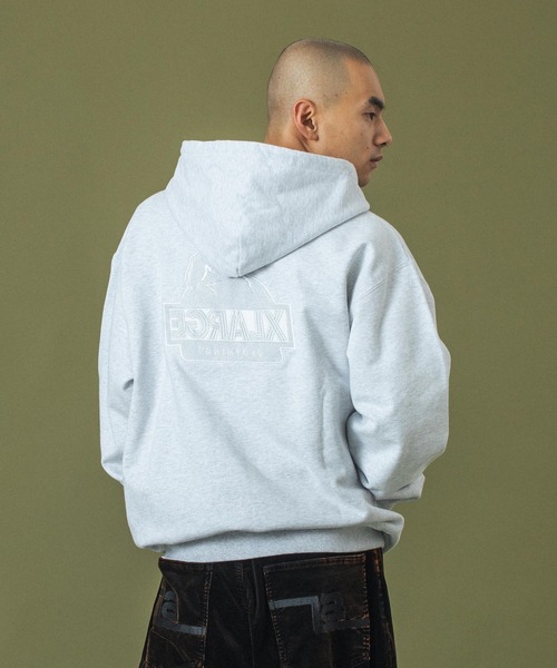 BACKSIDE SLANTED OG ZIP HOODED SWEATSHIRT（パーカー