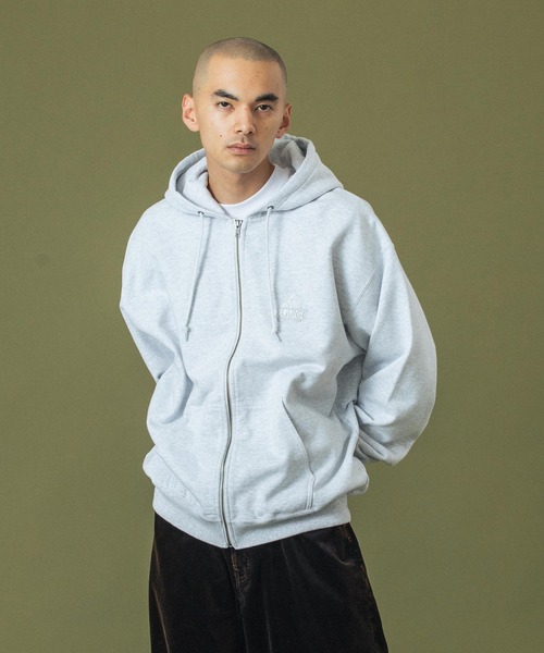 BACKSIDE SLANTED OG ZIP HOODED SWEATSHIRT（パーカー）｜XLARGE