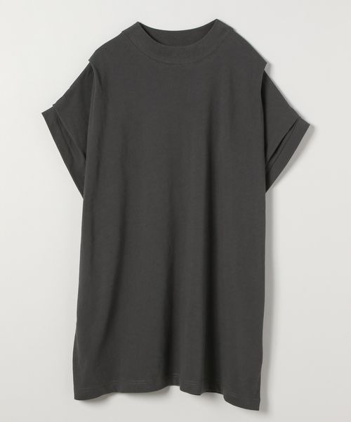 JEANASIS(ジーナシス)の「シャロークルーネックタックスリーブTEE/961739(Tシャツ/カットソー・レディース・ホワイト/ボルドー/スミクロ・FREE)」の2枚目の写真