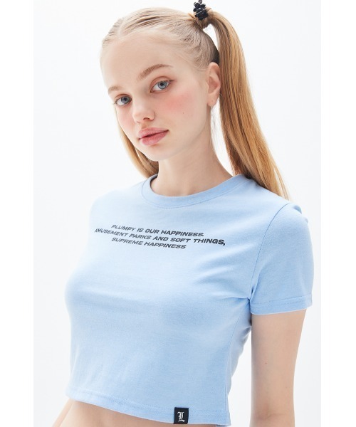 LUVISTRUE(ラヴイズトゥルー)の「A'GEM/9 × .kom『LUV IS TRUE/ラブ イズ トゥルー』 LETTERING TEE/レタリング グラフィック 半袖Tシャツ カットソー(Tシャツ/カットソー・レディース・ピンク/ブラック/ブルー・FREE)」の3枚目の写真