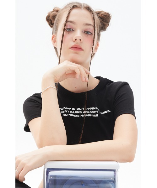 LUVISTRUE(ラヴイズトゥルー)の「A'GEM/9 × .kom『LUV IS TRUE/ラブ イズ トゥルー』 LETTERING TEE/レタリング グラフィック 半袖Tシャツ カットソー(Tシャツ/カットソー・レディース・ピンク/ブラック/ブルー・FREE)」の17枚目の写真