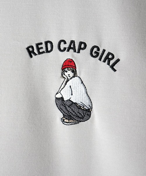 Red Cap Girl（レッドキャプガール）の「【RED CAP GIRL】ドレープとろみ ポンチ ワンポイント刺繍 襟配色ジップポロTee 【新色追加】（ポロシャツ・メンズ・ブルー/ベージュ/ホワイト/ブラック/グレー・M/L/XL）」の22枚目の写真