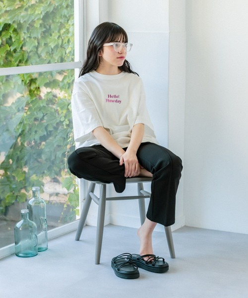 GLOBAL WORK(グローバルワーク)の「大人見えフレアパンツ/AND YUA ANY/906242(その他パンツ・キッズ・ブラック/グリーン/ブラウン・150cm/160cm)」の13枚目の写真