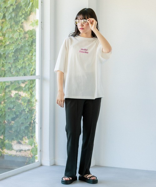 GLOBAL WORK(グローバルワーク)の「大人見えフレアパンツ/AND YUA ANY/906242(その他パンツ・キッズ・ブラック/グリーン/ブラウン・150cm/160cm)」の4枚目の写真