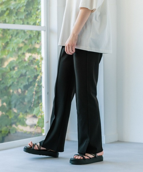 GLOBAL WORK(グローバルワーク)の「大人見えフレアパンツ/AND YUA ANY/906242(その他パンツ・キッズ・ブラック/グリーン/ブラウン・150cm/160cm)」の9枚目の写真
