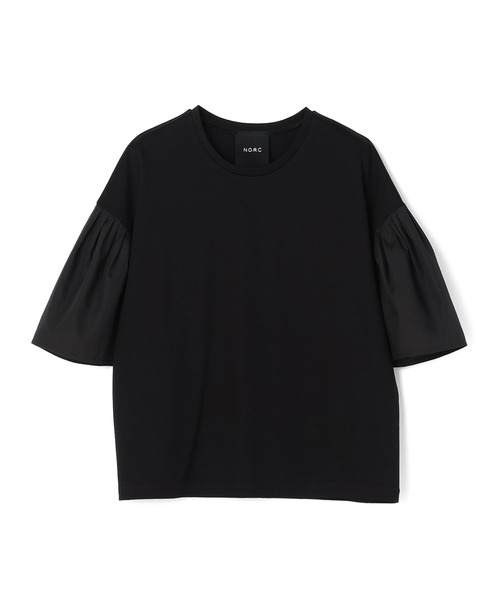 N.O.R.C(ノーク)の「タイプライタータックスリーブカットソー(Tシャツ/カットソー・レディース・オフホワイト/ブラック・フリー)」の13枚目の写真