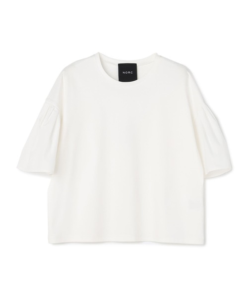 N.O.R.C(ノーク)の「タイプライタータックスリーブカットソー(Tシャツ/カットソー・レディース・オフホワイト/ブラック・フリー)」の14枚目の写真