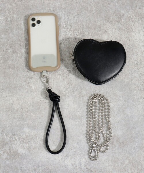 fredy emue（フレディエミュ）の「ハートポーチストラップ（ポーチ・レディース・ピンク/ブラック/グリーン/ブラック系その他3・FREE）」の11枚目の写真