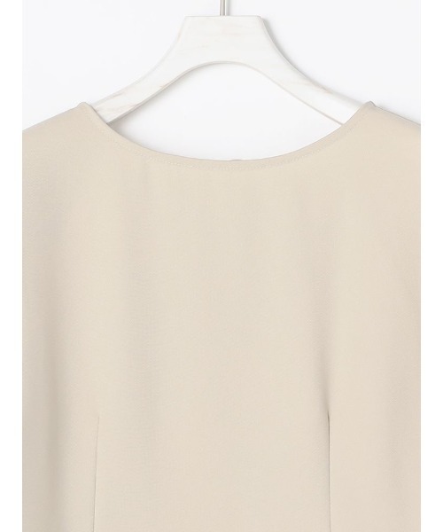 Perfect Suit FActory（パーフェクトスーツファクトリー）の「【セットアップ可能】2WAYペプラム　ブラウス　ブルー/ベージュ（シャツ/ブラウス・レディース・ブルー/ベージュ・S/M/L）」の5枚目の写真