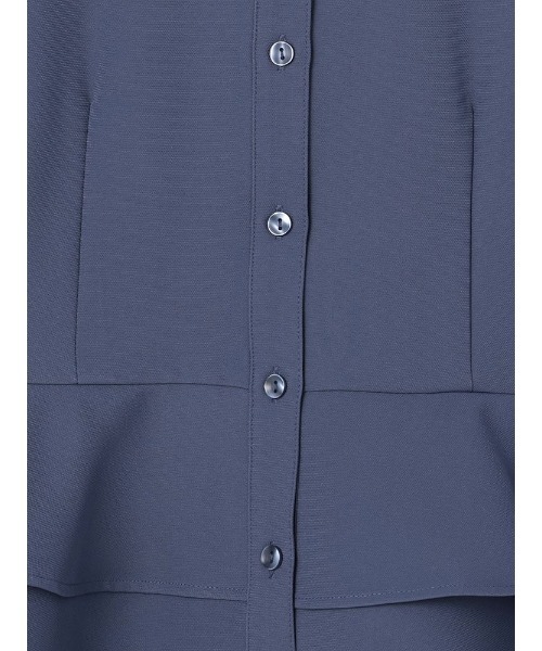 Perfect Suit FActory（パーフェクトスーツファクトリー）の「【セットアップ可能】2WAYペプラム　ブラウス　ブルー/ベージュ（シャツ/ブラウス・レディース・ブルー/ベージュ・S/M/L）」の14枚目の写真