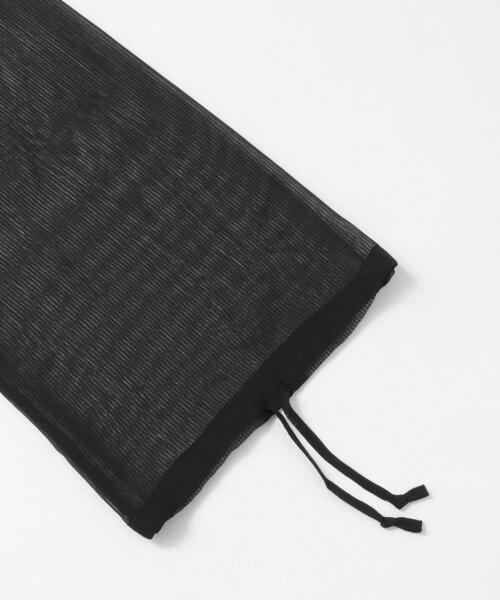ITEMS URBANRESEARCH(アイテムズ アーバンリサーチ)の「シアーストライプギャザーブラウス(シャツ/ブラウス・レディース・ブラック/オフホワイト/ピンク・FREE)」の4枚目の写真