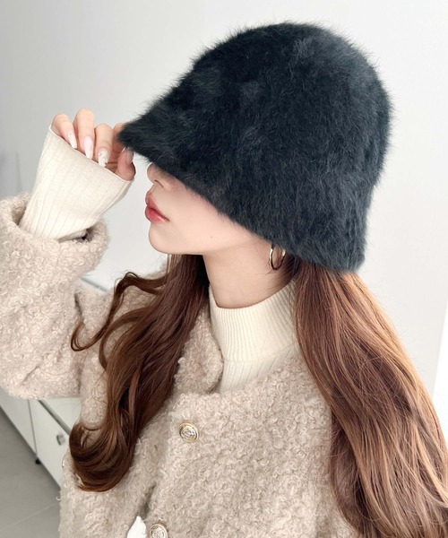 Bibiy Atelier Notify シャギー　バケット　ハット　帽子 Bibiy Atelier Notify シャギー バケット ハット 帽子 Bibiy Atelier