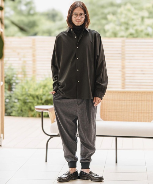 CAMBIO（カンビオ）の「mp11315- 起毛テーパードリブパンツ（その他パンツ・メンズ・ブラック/ブラウン/グレー・M/L/S）」の8枚目の写真