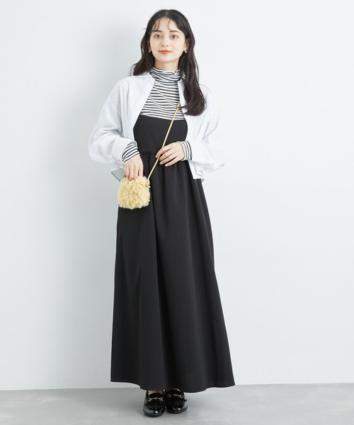 ROPE' PICNIC(ロペピクニック)の「キャミワンピース(ワンピース・レディース・キナリ/ブラック/ブルー・38)」の22枚目の写真