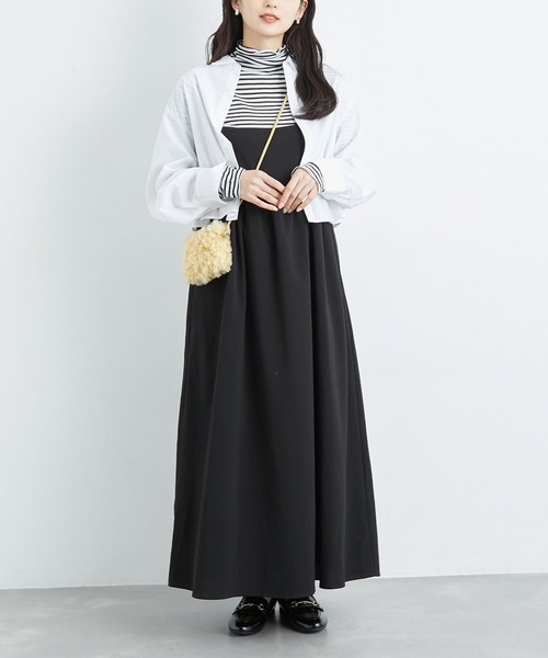 ROPE' PICNIC(ロペピクニック)の「キャミワンピース(ワンピース・レディース・キナリ/ブラック/ブルー・38)」の16枚目の写真