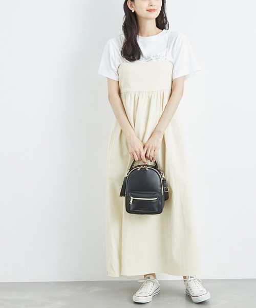 ROPE' PICNIC(ロペピクニック)の「キャミワンピース(ワンピース・レディース・キナリ/ブラック/ブルー・38)」の17枚目の写真