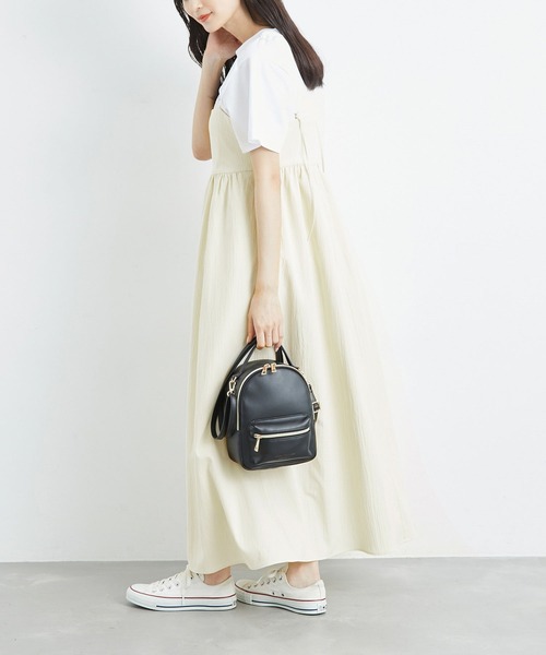 ROPE' PICNIC(ロペピクニック)の「キャミワンピース(ワンピース・レディース・キナリ/ブラック/ブルー・38)」の18枚目の写真