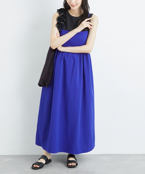 ROPE' PICNIC(ロペピクニック)の「キャミワンピース(ワンピース・レディース・キナリ/ブラック/ブルー・38)」の20枚目の写真