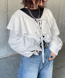 PAGEBOY | フリル2WAYショートブラウス(シャツ/ブラウス)