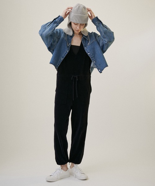 SALON adam et rope'（サロン アダム エ ロペ）の「【HIGHLAND2000（ハイランド2000）】フライトキャップ（ニットキャップ/ビーニー・レディース・ホワイト/グレー/ターコイズブルー・FREE）」の6枚目の写真