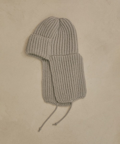 SALON adam et rope'（サロン アダム エ ロペ）の「【HIGHLAND2000（ハイランド2000）】フライトキャップ（ニットキャップ/ビーニー・レディース・ホワイト/グレー/ターコイズブルー・FREE）」の9枚目の写真