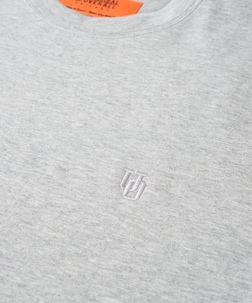 UNIVERSAL OVERALL(ユニバーサルオーバーオール)の「【UNIVERSAL OVERALL】別注 リラックスフィット 刺繍 ポンチロングスリーブTシャツ(Tシャツ/カットソー・メンズ・ホワイト/ブラック/チャコールグレー/オートミール/杢グレー/カーキ・MEDIUM/LARGE/X-LARGE)」の20枚目の写真
