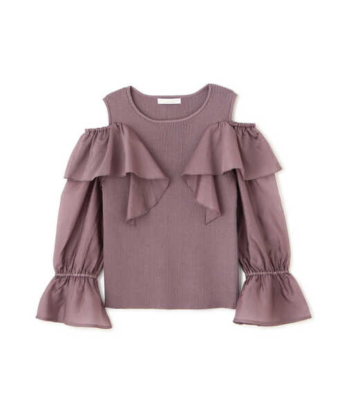 PROPORTION BODY DRESSING(プロポーションボディドレッシング)の「シアーラッフルスリーブニット / 1213270803(ニット/セーター・レディース・ホワイト系その他/ピンク/ブラック・FREE)」の19枚目の写真