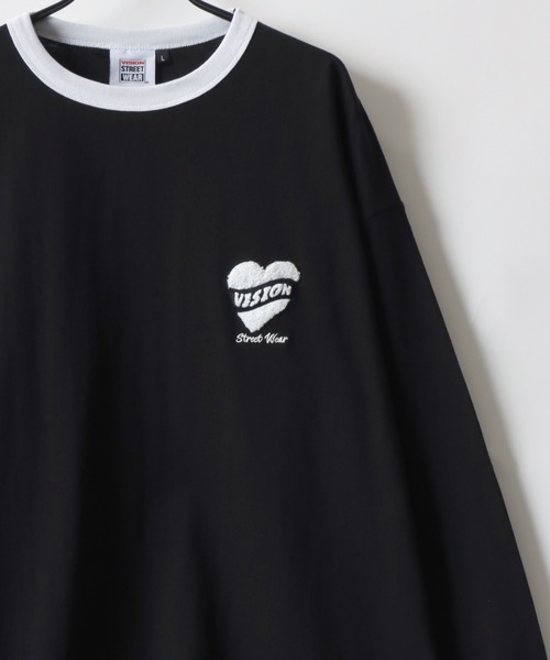 VISION STREET WEAR（ヴィジョンストリートウェア）の「VISION STREET WEAR/ヴィジョンストリートウェア オーバーサイズ グラフィック ロングスリーブTシャツ/袖プリント/リンガー ワンポイント刺繍/バックプリント/レディース メンズ ロンT（Tシャツ/カットソー・メンズ・ホワイト/ホワイト系その他/ホワイト系その他3/ブラック/ブラック系その他2/ブラック系その他/ホワイト系その他2・M/L/LL）」の16枚目の写真