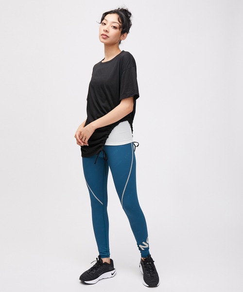 NERGY（ナージー）の「【セットアイテム】【UV & 吸水速乾】タンクレイヤード シャーリングTシャツ（アンサンブル・レディース・レンガ/グリーン/ブラック・FREE）」の18枚目の写真