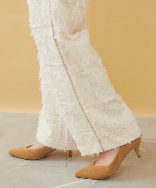 LUGIVA(ルギヴァ)の「LUGIVa カットジャガードパンツ(その他パンツ・レディース・ホワイト/ブラック・FREE)」の15枚目の写真