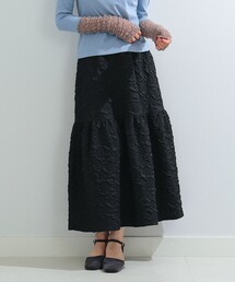 Ray BEAMS | Ray BEAMS / フクレ ジャカード ギャザー スカート(スカート)