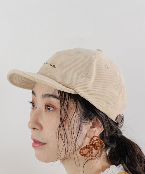 studio CLIP(スタディオクリップ)の「【抗菌防臭】コーデュロイロゴキャップ(キャップ・レディース・ブラック/キャメル/ブラウン/アイボリー・FREE)」の4枚目の写真