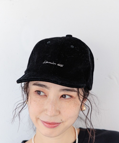 studio CLIP(スタディオクリップ)の「【抗菌防臭】コーデュロイロゴキャップ(キャップ・レディース・ブラック/キャメル/ブラウン/アイボリー・FREE)」の6枚目の写真