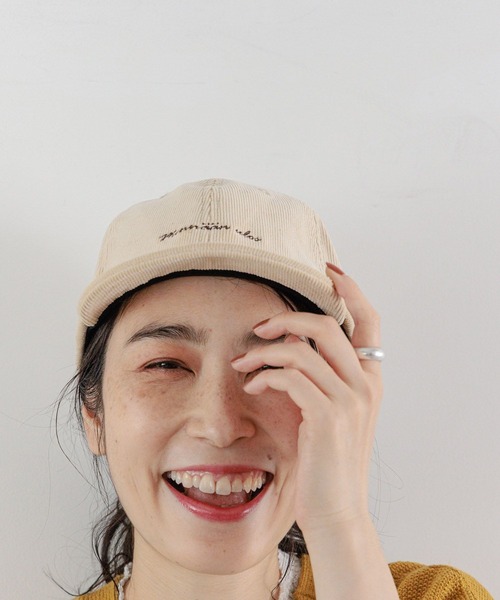 studio CLIP(スタディオクリップ)の「【抗菌防臭】コーデュロイロゴキャップ(キャップ・レディース・ブラック/キャメル/ブラウン/アイボリー・FREE)」の13枚目の写真