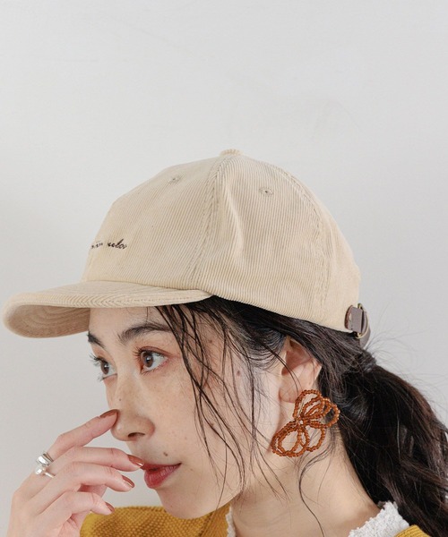 studio CLIP(スタディオクリップ)の「【抗菌防臭】コーデュロイロゴキャップ(キャップ・レディース・ブラック/キャメル/ブラウン/アイボリー・FREE)」の14枚目の写真
