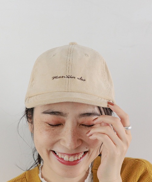 studio CLIP(スタディオクリップ)の「【抗菌防臭】コーデュロイロゴキャップ(キャップ・レディース・ブラック/キャメル/ブラウン/アイボリー・FREE)」の15枚目の写真