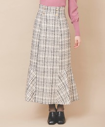 ツイードマーメイドスカート