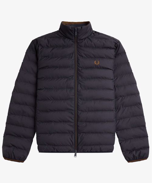 送料無料 フレッドペリー FREDPERRY ダウンジャケット ファー取り外し 大人気】フレッドペリー ダウン 黒 L フード取り外し可能 ロゴ