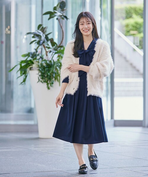 セール】【洗える】シャギーニットカーディガン（カーディガン/ボレロ