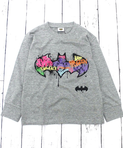 ZI-ON(ジーオン)の「BATMAN バットマン ロゴロンT(Tシャツ/カットソー・キッズ・杢グレー/ネイビー/ベージュ/ブラック/オレンジ/オフホワイト/ネイビー系/ブラック系その他・150cm/140cm/160cm/130cm/110cm/120cm)」の12枚目の写真