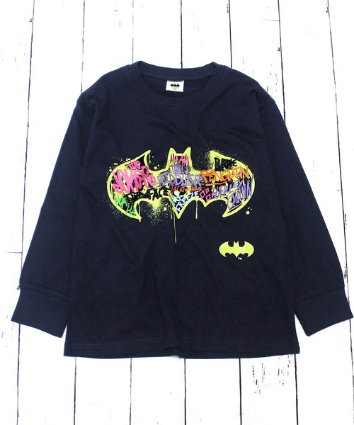ZI-ON(ジーオン)の「BATMAN バットマン ロゴロンT(Tシャツ/カットソー・キッズ・杢グレー/ネイビー/ベージュ/ブラック/オレンジ/オフホワイト/ネイビー系/ブラック系その他・150cm/140cm/160cm/130cm/110cm/120cm)」の10枚目の写真