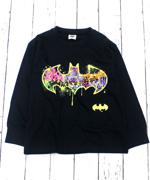 ZI-ON(ジーオン)の「BATMAN バットマン ロゴロンT(Tシャツ/カットソー・キッズ・杢グレー/ネイビー/ベージュ/ブラック/オレンジ/オフホワイト/ネイビー系/ブラック系その他・150cm/140cm/160cm/130cm/110cm/120cm)」の16枚目の写真