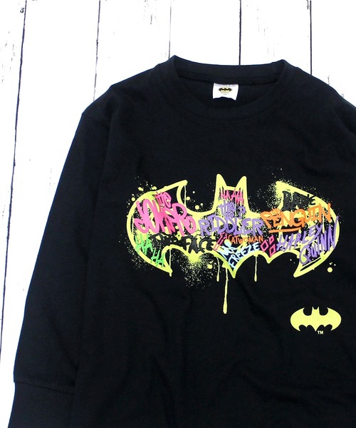 ZI-ON(ジーオン)の「BATMAN バットマン ロゴロンT(Tシャツ/カットソー・キッズ・杢グレー/ネイビー/ベージュ/ブラック/オレンジ/オフホワイト/ネイビー系/ブラック系その他・150cm/140cm/160cm/130cm/110cm/120cm)」の19枚目の写真