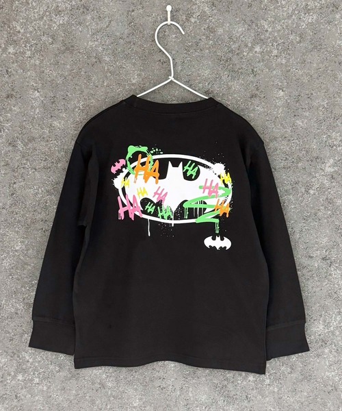 ZI-ON(ジーオン)の「BATMAN バットマン ロゴロンT(Tシャツ/カットソー・キッズ・杢グレー/ネイビー/ベージュ/ブラック/オレンジ/オフホワイト/ネイビー系/ブラック系その他・150cm/140cm/160cm/130cm/110cm/120cm)」の21枚目の写真