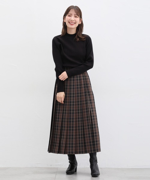 Honeys（ハニーズ）の「ヒアルロン酸ハイネックニット（ニット/セーター・レディース・サックスブルー/アイボリー/ライトブラウン/杢グレー/グリーン/ベージュ/ブラック/レッド系その他/ライトグリーン・L/M/S/LL）」の12枚目の写真