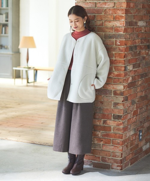 Honeys（ハニーズ）の「ヒアルロン酸ハイネックニット（ニット/セーター・レディース・サックスブルー/アイボリー/ライトブラウン/杢グレー/グリーン/ベージュ/ブラック/レッド系その他/ライトグリーン・L/M/S/LL）」の16枚目の写真