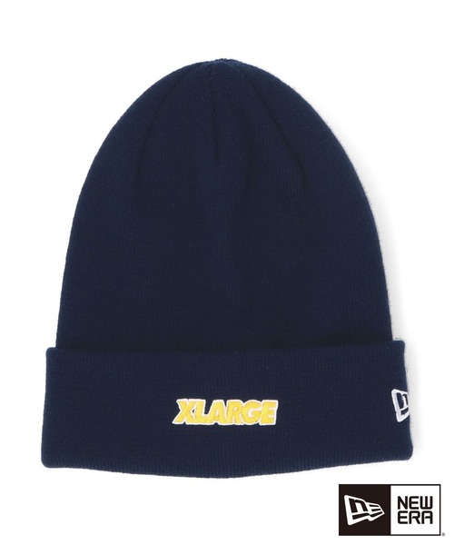 NEW ERA(ニューエラ)の「XLARGE×NEW ERA STANDARD LOGO CUFF BEANIE(ニットキャップ/ビーニー・メンズ・グリーン/バーガンディー/ネイビー/グレー/ブラック・ONE SIZE)」の4枚目の写真