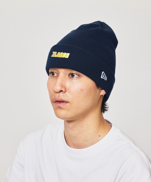 NEW ERA(ニューエラ)の「XLARGE×NEW ERA STANDARD LOGO CUFF BEANIE(ニットキャップ/ビーニー・メンズ・グリーン/バーガンディー/ネイビー/グレー/ブラック・ONE SIZE)」の15枚目の写真