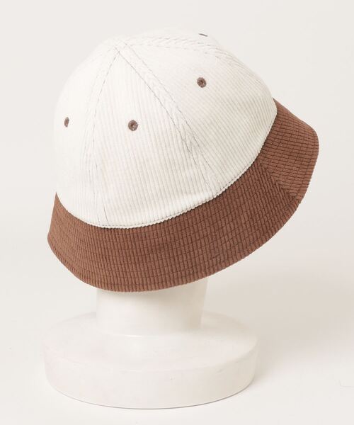 Subciety(サブサエティ)の「2TONE CORDUROY HAT(ハット・メンズ・ブラック/ブラウン/ネイビー/オリーブ・FREE)」の12枚目の写真